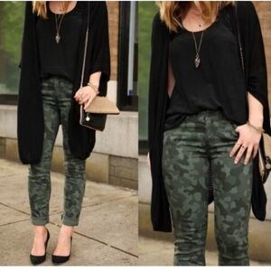 Joe FRESH Slim Army Green Camo Jeans- LIKE NEW